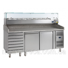 Стіл холодильний для піци TEFCOLD-PT1310 + VK38-200 Стіл холодильний для піци TEFCOLD-PT1310 + VK38-200