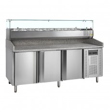 Стіл холодильний для піци TEFCOLD-PT1300 + GVC38-200 Стіл холодильний для піци TEFCOLD-PT1300 + GVC38-200