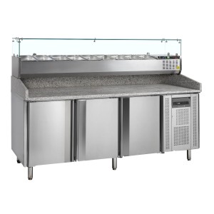 Стіл холодильний для піци TEFCOLD-PT1300 + GVC38-200